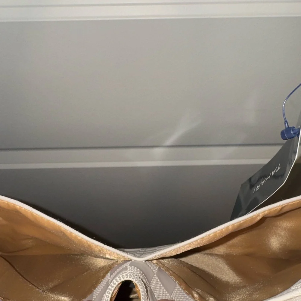 Tahari Cream Shoulder Bag - Picture 9 of 16